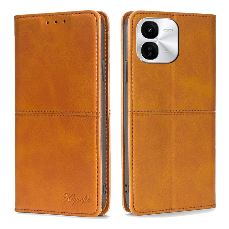 Cow Texture Magnetic Leather Phone Case, For vivo X100s, For vivo Y38 5G / T3x Global, For vivo V30e 5G Global, For vivo iQOO Z9x 5G