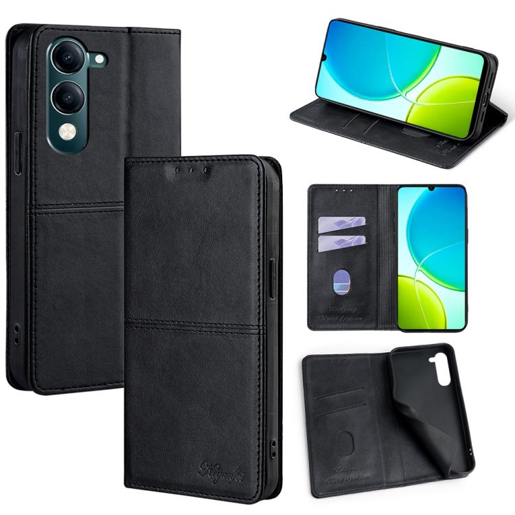 Cow Texture Magnetic Leather Phone Case, For vivo Y39 5G Global, For vivo V50 Lite 5G, For vivo Y29s 5G / Y04 4G, For vivo Y29 4G Global