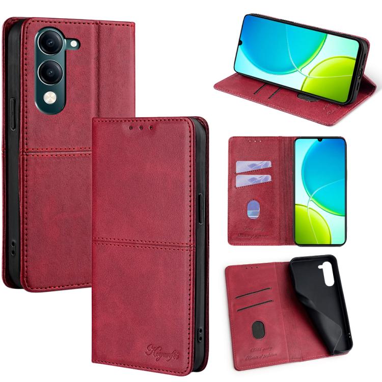 Cow Texture Magnetic Leather Phone Case, For vivo Y39 5G Global, For vivo V50 Lite 5G, For vivo Y29s 5G / Y04 4G, For vivo Y29 4G Global