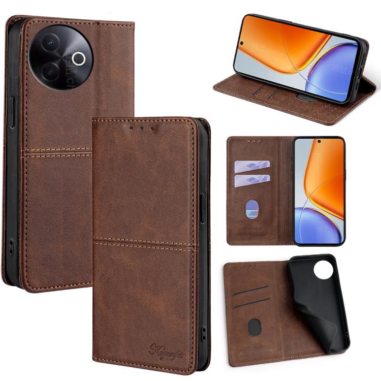 Cow Texture Magnetic Leather Phone Case, For vivo Y39 5G Global, For vivo V50 Lite 5G, For vivo Y29s 5G / Y04 4G, For vivo Y29 4G Global