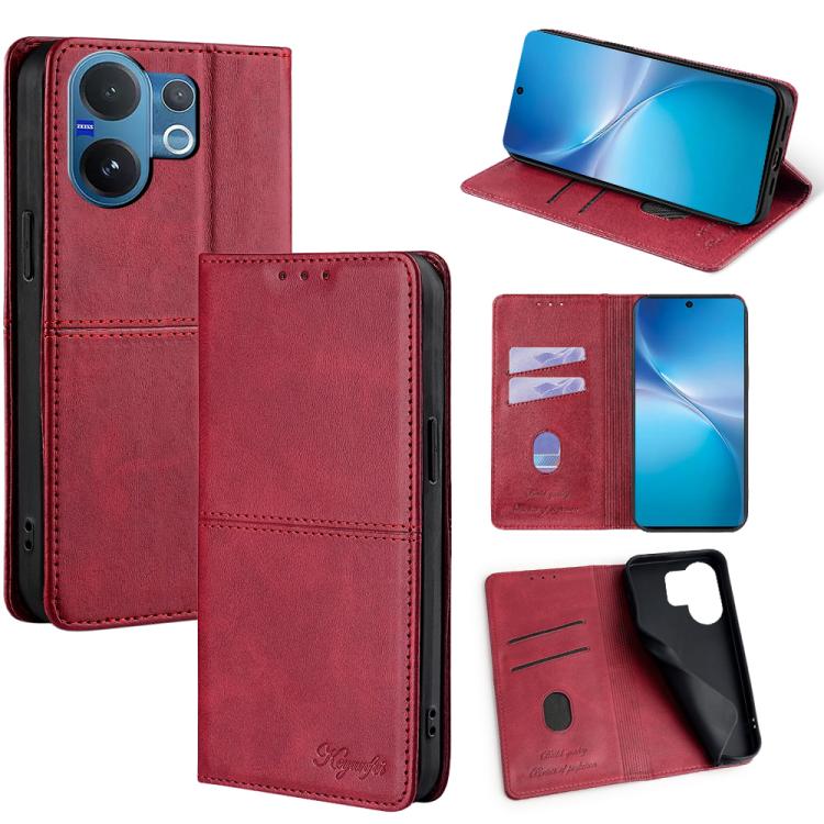 Cow Texture Magnetic Leather Phone Case, For vivo X300 5G, For vivo V60 Lite 5G Global, For vivo V60 5G Global, For vivo X200s 5G