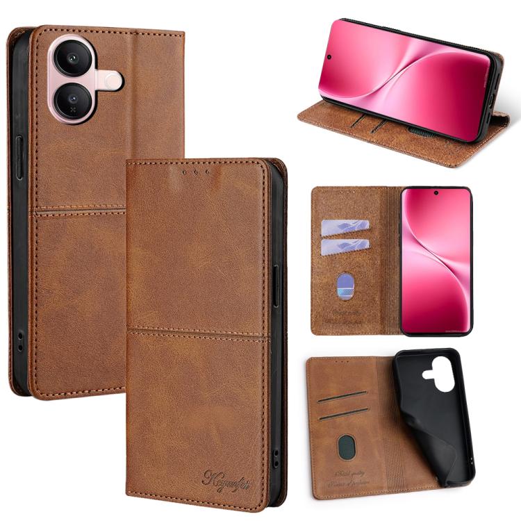 Cow Texture Magnetic Leather Phone Case, For vivo X300 5G, For vivo V60 Lite 5G Global, For vivo V60 5G Global, For vivo X200s 5G