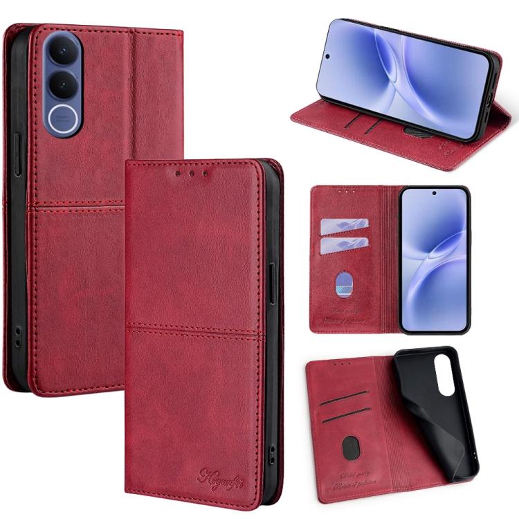 Cow Texture Magnetic Leather Phone Case, For vivo V70 FE 5G, For vivo Y05 4G, For vivo Y500i 5G, For vivo X300 Pro 5G