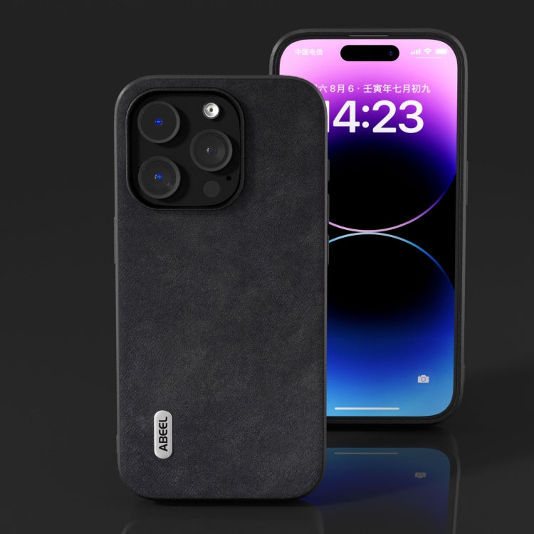 ABEEL Morocco Texture PU Phone Case, For iPhone 15 Pro Max, For iPhone 15 Pro, For iPhone 15 Plus, For iPhone 15