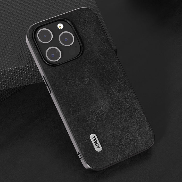ABEEL Cowhide Texture PU Phone Case, For iPhone 15 Pro Max, For iPhone 15 Plus, For iPhone 15, For iPhone 15 Pro