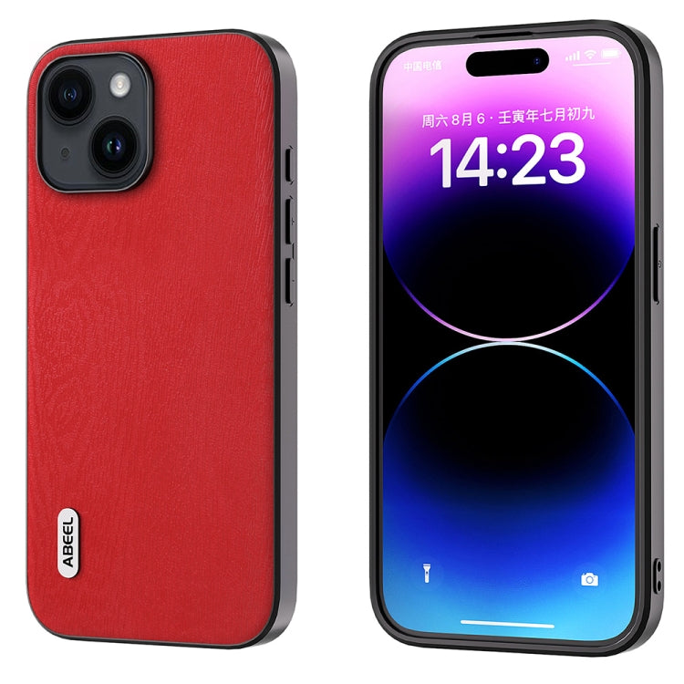 ABEEL Wood Texture PU Phone Case, For iPhone 15 Pro Max, For iPhone 15 Plus, For iPhone 15 Pro, For iPhone 15 Apple Accessories - APEXEL INDIA - Mobile Lens - Mobile Camera Lens - Cellphone Accessories - Phone Lens - Smartphone Lens
