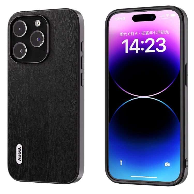 ABEEL Wood Texture PU Phone Case, For iPhone 15 Pro Max, For iPhone 15 Plus, For iPhone 15 Pro, For iPhone 15 Apple Accessories - APEXEL INDIA - Mobile Lens - Mobile Camera Lens - Cellphone Accessories - Phone Lens - Smartphone Lens