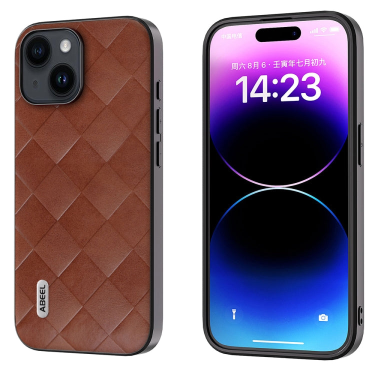 ABEEL Weave Plaid PU Phone Case, For iPhone 15 Pro Max, For iPhone 15 Plus, For iPhone 15 Pro, For iPhone 15 Apple Accessories - APEXEL INDIA - Mobile Lens - Mobile Camera Lens - Cellphone Accessories - Phone Lens - Smartphone Lens