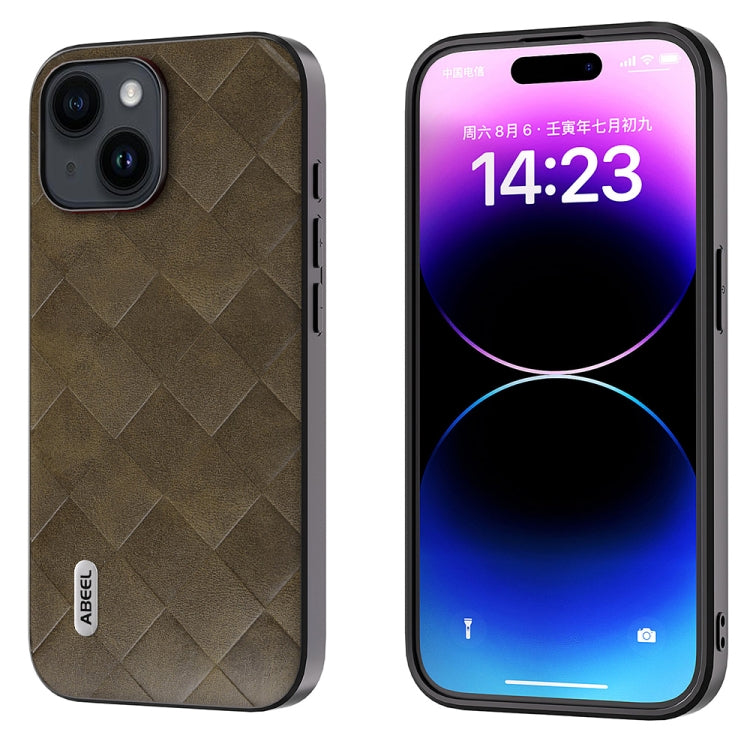 ABEEL Weave Plaid PU Phone Case, For iPhone 15 Pro Max, For iPhone 15 Plus, For iPhone 15 Pro, For iPhone 15 Apple Accessories - APEXEL INDIA - Mobile Lens - Mobile Camera Lens - Cellphone Accessories - Phone Lens - Smartphone Lens