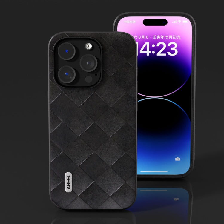 ABEEL Weave Plaid PU Phone Case, For iPhone 15 Pro Max, For iPhone 15 Plus, For iPhone 15 Pro, For iPhone 15 Apple Accessories - APEXEL INDIA - Mobile Lens - Mobile Camera Lens - Cellphone Accessories - Phone Lens - Smartphone Lens