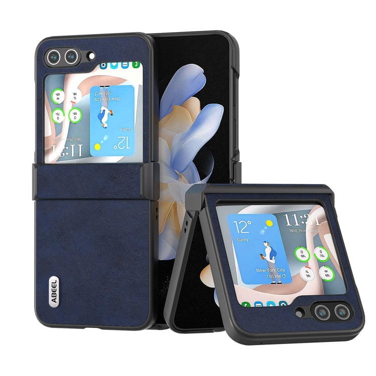 ABEEL Two-color Calf Texture PU Phone Case, For Samsung Galaxy Z Flip6 / Flip7 FE, For Samsung Galaxy Z Flip5 Samsung Accessories - APEXEL INDIA - Mobile Lens - Mobile Camera Lens - Cellphone Accessories - Phone Lens - Smartphone Lens