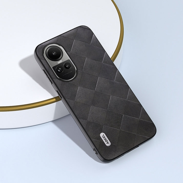 ABEEL Weave Plaid PU Phone Case, For OPPO Reno 10 / 10 Pro Global, For OPPO Find N3 Flip, For OPPO Find N3
