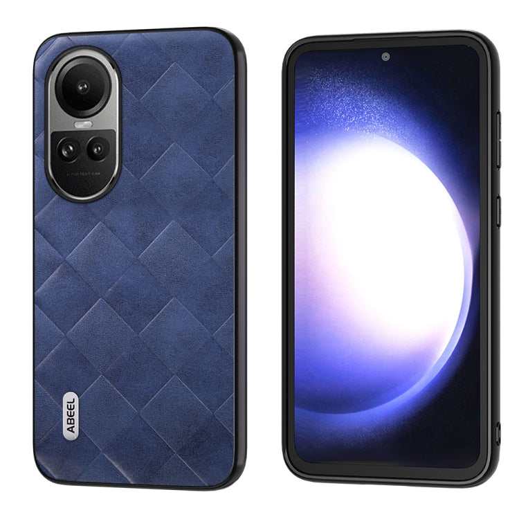ABEEL Weave Plaid PU Phone Case, For OPPO Reno 10 / 10 Pro Global, For OPPO Find N3 Flip, For OPPO Find N3