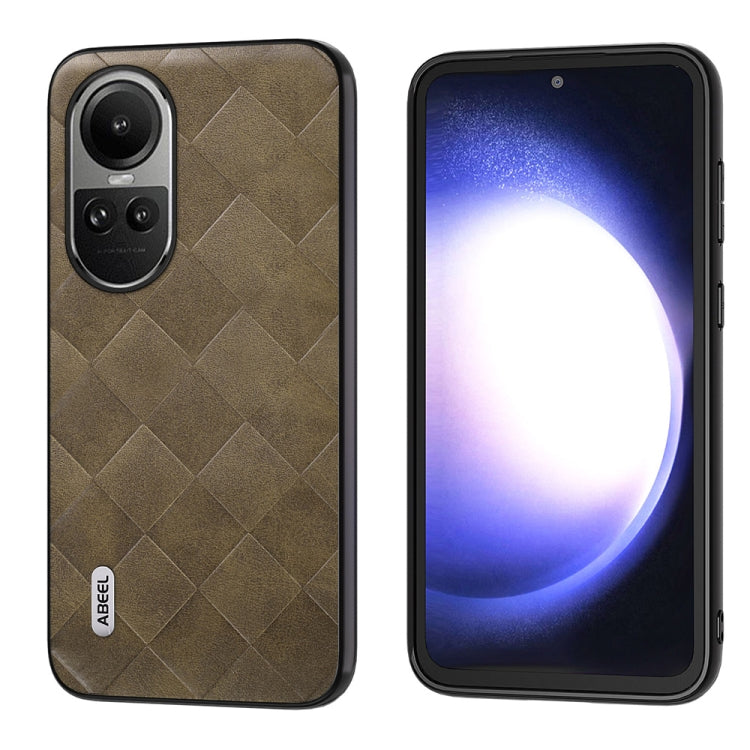ABEEL Weave Plaid PU Phone Case, For OPPO Reno 10 / 10 Pro Global, For OPPO Find N3 Flip, For OPPO Find N3