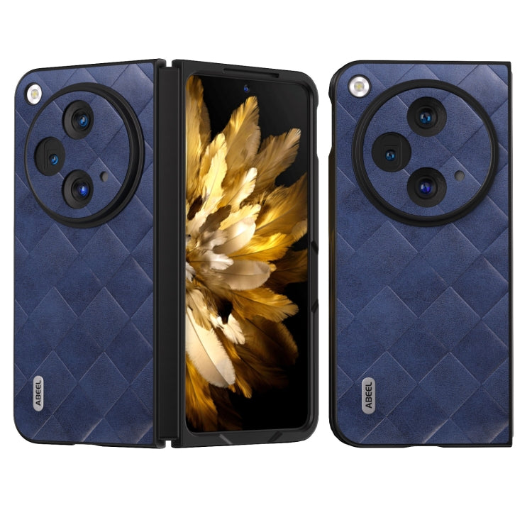 ABEEL Weave Plaid PU Phone Case, For OPPO Reno 10 / 10 Pro Global, For OPPO Find N3 Flip, For OPPO Find N3