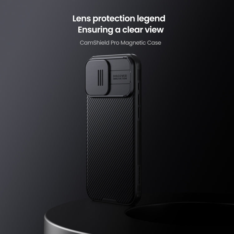 NILLKIN CamShield Pro Magnetic Magsafe Phone Case, For iPhone 16 Pro Max, For iPhone 15 Pro Apple Accessories engnil4327 iPhone 16 Pro Max - NILLKIN - Mobile Lens - Mobile Camera Lens - Cellphone Accessories - Phone Lens - Smartphone Lens