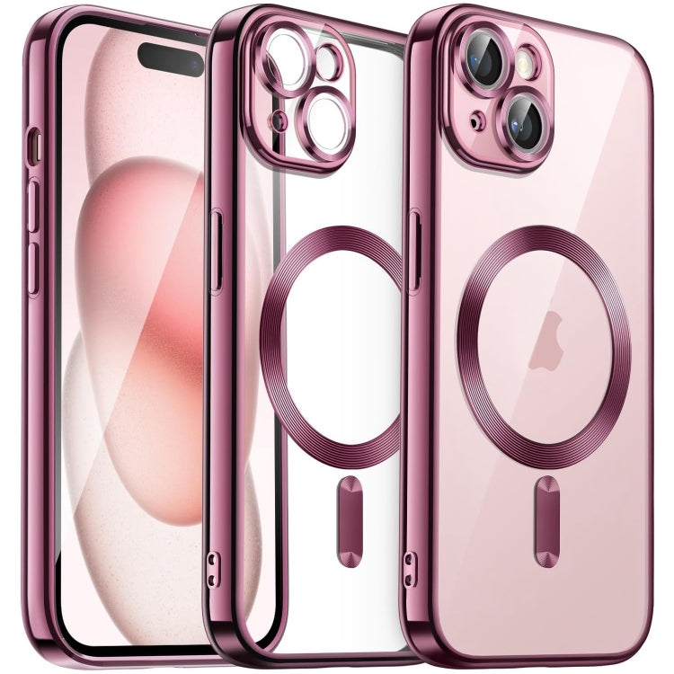 Transparent Electroplated Magsafe Magnetic TPU Phone Case, For iPhone 15 Pro, For iPhone 15, For iPhone 15 Plus, For iPhone 14 Plus Apple Accessories engtra4384 iPhone 15 Pro - APEXEL INDIA - Mobile Lens - Mobile Camera Lens - Cellphone Accessories - Phone Lens - Smartphone Lens