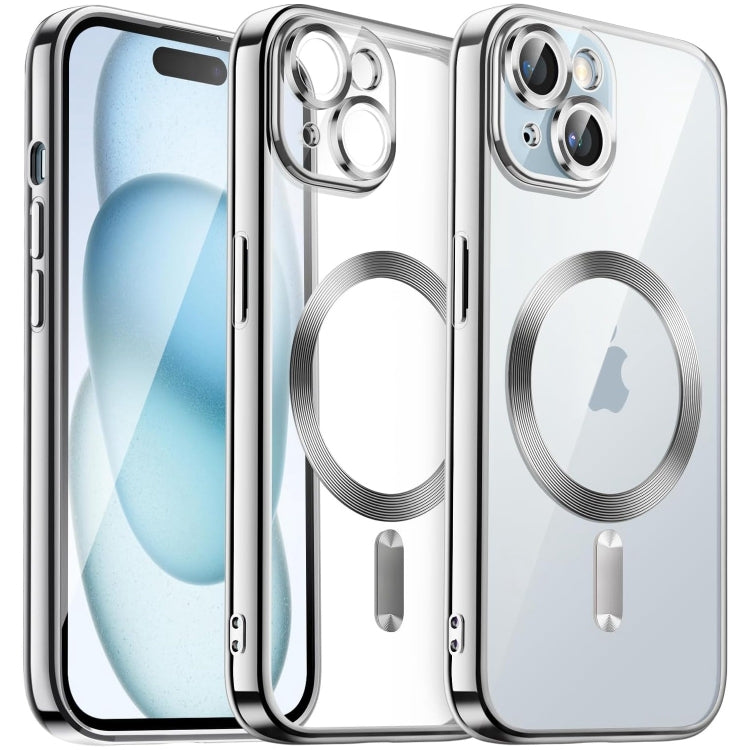 Transparent Electroplated Magsafe Magnetic TPU Phone Case, For iPhone 15 Pro, For iPhone 15, For iPhone 15 Plus, For iPhone 14 Plus Apple Accessories engtra4384 iPhone 15 Pro - APEXEL INDIA - Mobile Lens - Mobile Camera Lens - Cellphone Accessories - Phone Lens - Smartphone Lens