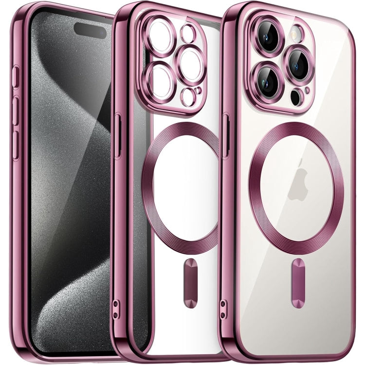 Transparent Electroplated Magsafe Magnetic TPU Phone Case, For iPhone 15 Pro, For iPhone 15, For iPhone 15 Plus, For iPhone 14 Plus Apple Accessories engtra4384 iPhone 15 Pro - APEXEL INDIA - Mobile Lens - Mobile Camera Lens - Cellphone Accessories - Phone Lens - Smartphone Lens