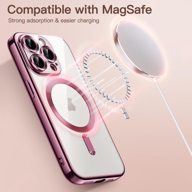 Transparent Electroplated Magsafe Magnetic TPU Phone Case, For iPhone 15 Pro, For iPhone 15, For iPhone 15 Plus, For iPhone 14 Plus Apple Accessories engtra4384 iPhone 15 Pro - APEXEL INDIA - Mobile Lens - Mobile Camera Lens - Cellphone Accessories - Phone Lens - Smartphone Lens