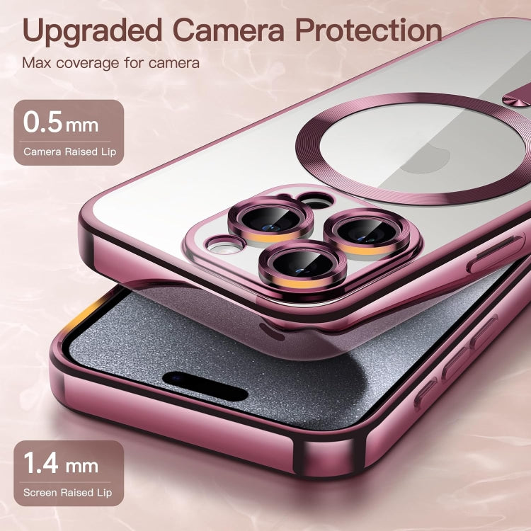 Transparent Electroplated Magsafe Magnetic TPU Phone Case, For iPhone 15 Pro, For iPhone 15, For iPhone 15 Plus, For iPhone 14 Plus Apple Accessories engtra4384 iPhone 15 Pro - APEXEL INDIA - Mobile Lens - Mobile Camera Lens - Cellphone Accessories - Phone Lens - Smartphone Lens