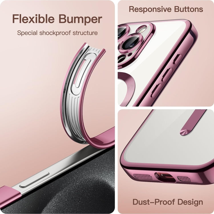 Transparent Electroplated Magsafe Magnetic TPU Phone Case, For iPhone 15 Pro, For iPhone 15, For iPhone 15 Plus, For iPhone 14 Plus Apple Accessories engtra4384 iPhone 15 Pro - APEXEL INDIA - Mobile Lens - Mobile Camera Lens - Cellphone Accessories - Phone Lens - Smartphone Lens