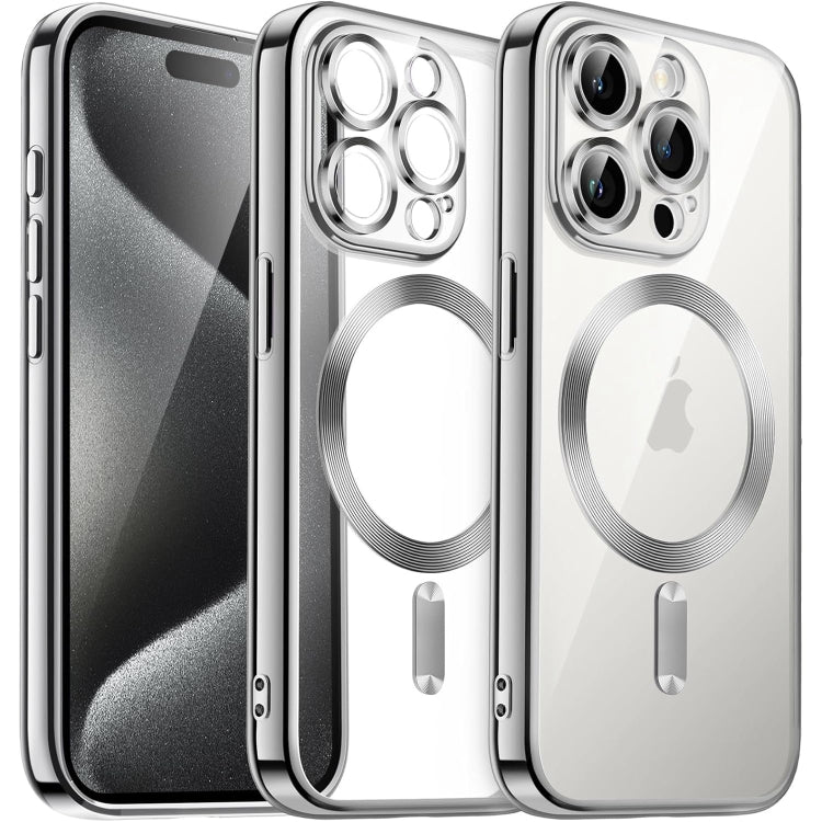 Transparent Electroplated Magsafe Magnetic TPU Phone Case, For iPhone 15 Pro, For iPhone 15, For iPhone 15 Plus, For iPhone 14 Plus Apple Accessories engtra4384 iPhone 15 Pro - APEXEL INDIA - Mobile Lens - Mobile Camera Lens - Cellphone Accessories - Phone Lens - Smartphone Lens