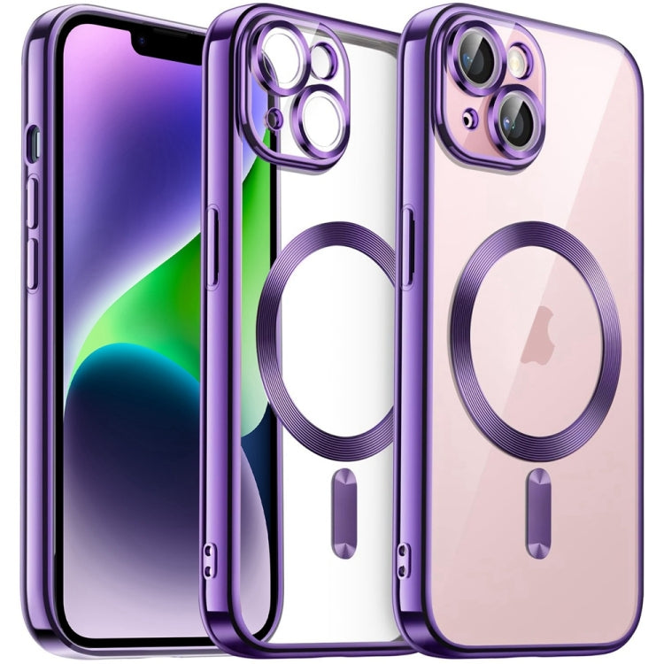 Transparent Electroplated Magsafe Magnetic TPU Phone Case, For iPhone 15 Pro, For iPhone 15, For iPhone 15 Plus, For iPhone 14 Plus Apple Accessories engtra4384 iPhone 15 Pro - APEXEL INDIA - Mobile Lens - Mobile Camera Lens - Cellphone Accessories - Phone Lens - Smartphone Lens
