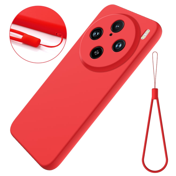 Solid Color Liquid Silicone Dropproof Full Coverage Phone Case, For vivo X100 Pro, For vivo X100, For vivo Y27s, For vivo Y77t 5G
