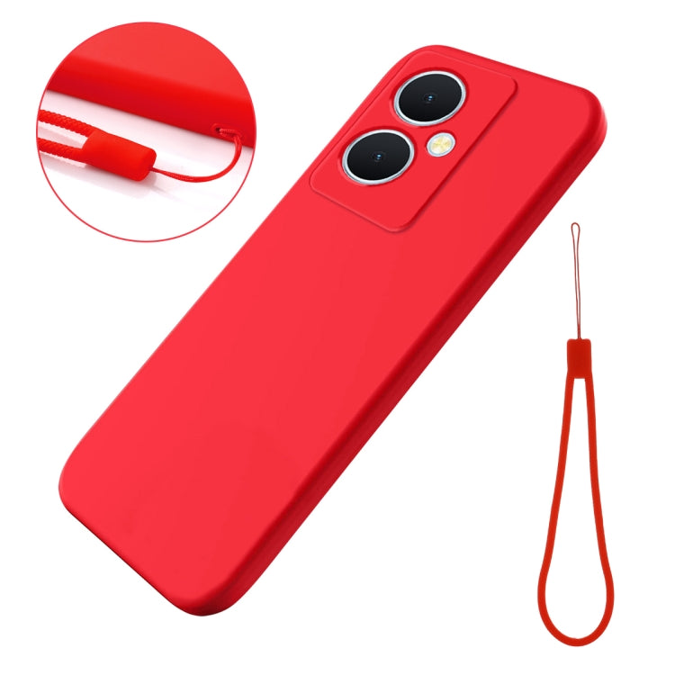 Solid Color Liquid Silicone Dropproof Full Coverage Phone Case, For vivo Y77t 5G