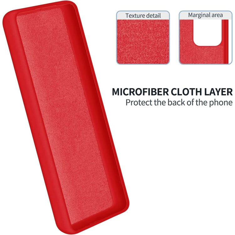 Solid Color Liquid Silicone Dropproof Full Coverage Phone Case, For vivo Y77t 5G