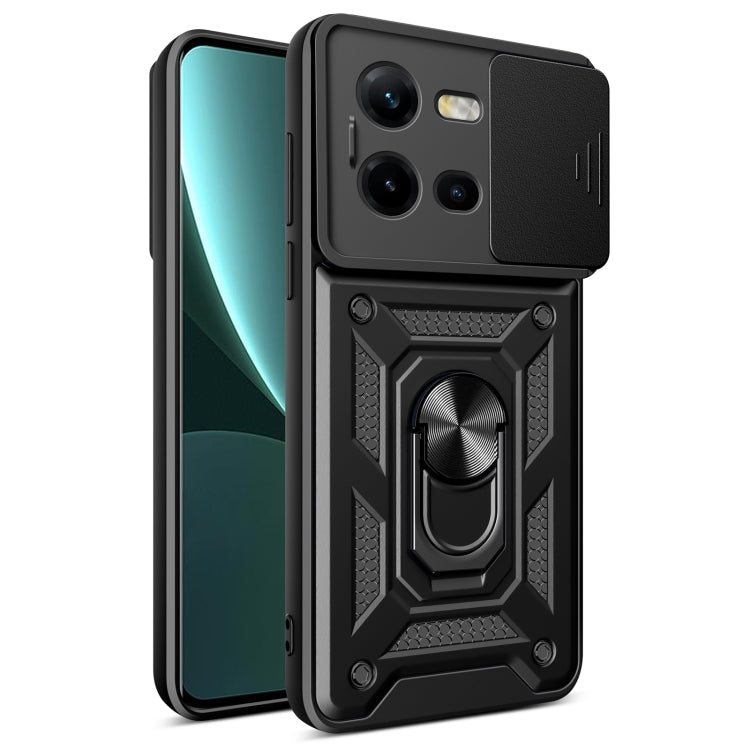 Sliding Camera Cover Design TPU+PC Phone Case, For vivo S17 Pro 5G/V29 5G, For vivo V25 5G/V25e 4G/X80 Lite 5G, For vivo T1 Pro