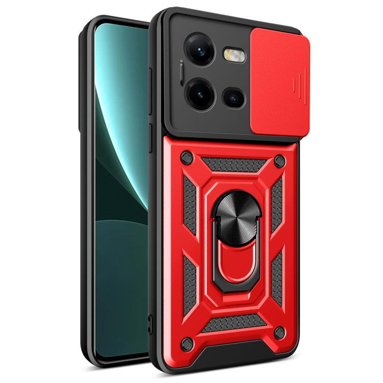 Sliding Camera Cover Design TPU+PC Phone Case, For vivo S17 Pro 5G/V29 5G, For vivo V25 5G/V25e 4G/X80 Lite 5G, For vivo T1 Pro