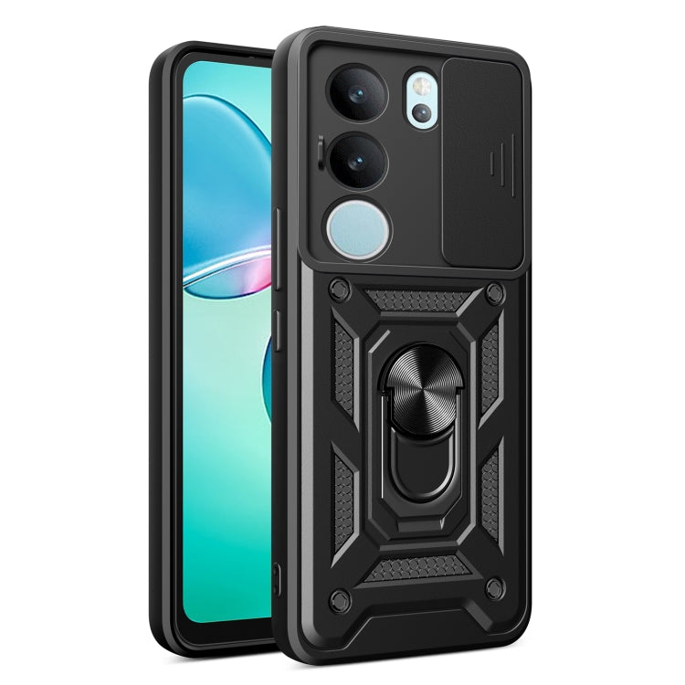 Sliding Camera Cover Design TPU+PC Phone Case, For vivo S17 Pro 5G/V29 5G, For vivo V25 5G/V25e 4G/X80 Lite 5G, For vivo T1 Pro