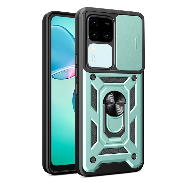 Sliding Camera Cover Design TPU+PC Phone Case, For vivo V30 Lite 5G India / Y100 IDN, For vivo Y200e 5G Global, For vivo V30 / V30 Pro