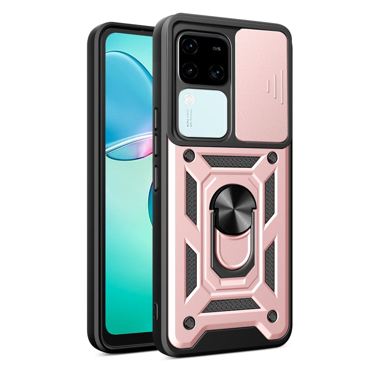 Sliding Camera Cover Design TPU+PC Phone Case, For vivo V30 Lite 5G India / Y100 IDN, For vivo Y200e 5G Global, For vivo V30 / V30 Pro