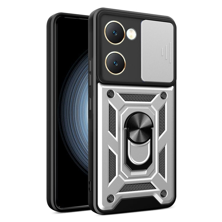 Sliding Camera Cover Design TPU+PC Phone Case, For vivo iQOO Z9x, For vivo iQOO Z9 Turbo 5G, For vivo Y03