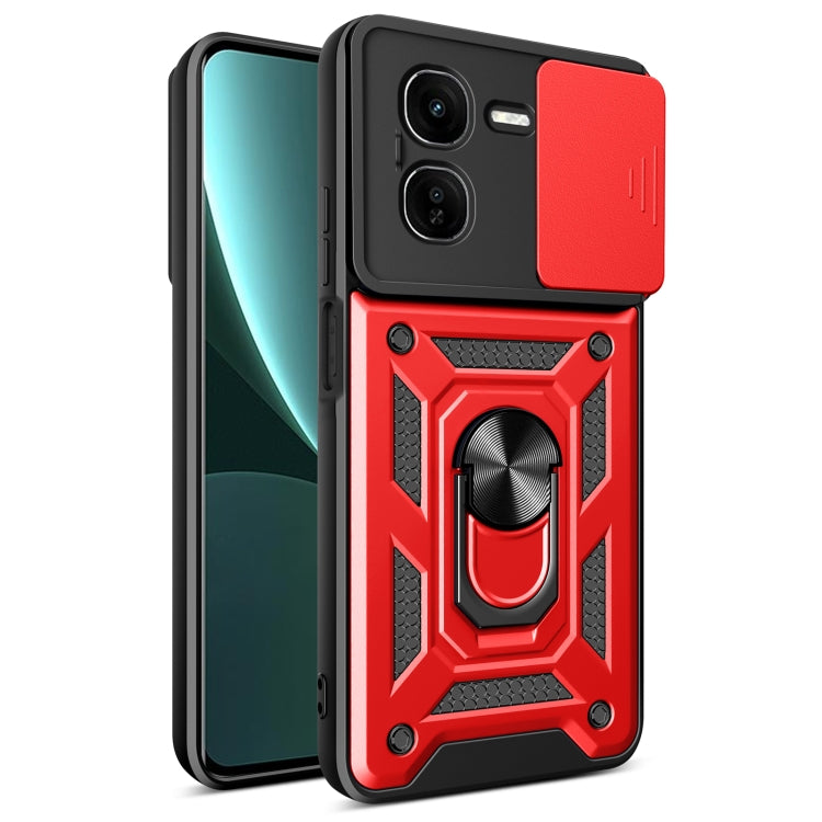 Sliding Camera Cover Design TPU+PC Phone Case, For vivo iQOO Z9x, For vivo iQOO Z9 Turbo 5G, For vivo Y03