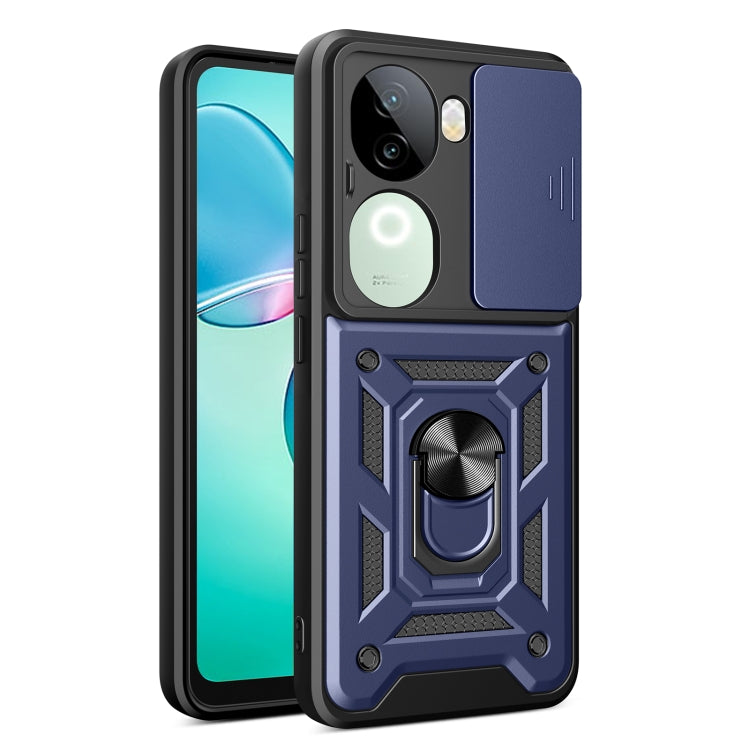 Sliding Camera Cover Design TPU+PC Phone Case, For vivo iQOO Z9s 5G Global, For vivo V40 / V40 Pro / S19 Pro, For vivo Y28 4G