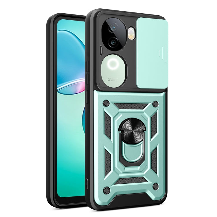Sliding Camera Cover Design TPU+PC Phone Case, For vivo iQOO Z9s 5G Global, For vivo V40 / V40 Pro / S19 Pro, For vivo Y28 4G