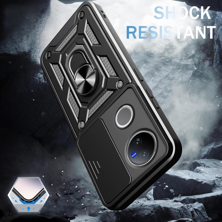 Sliding Camera Cover Design TPU+PC Phone Case, For vivo V50 5G, For vivo iQOO 13 5G, For vivo Y19s