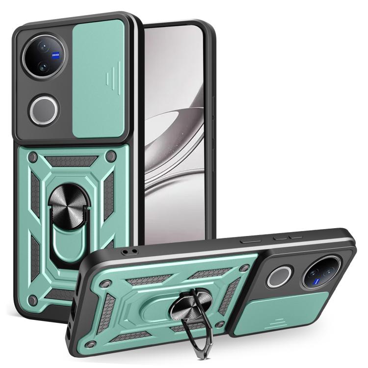 Sliding Camera Cover Design TPU+PC Phone Case, For vivo V50 5G, For vivo iQOO 13 5G, For vivo Y19s