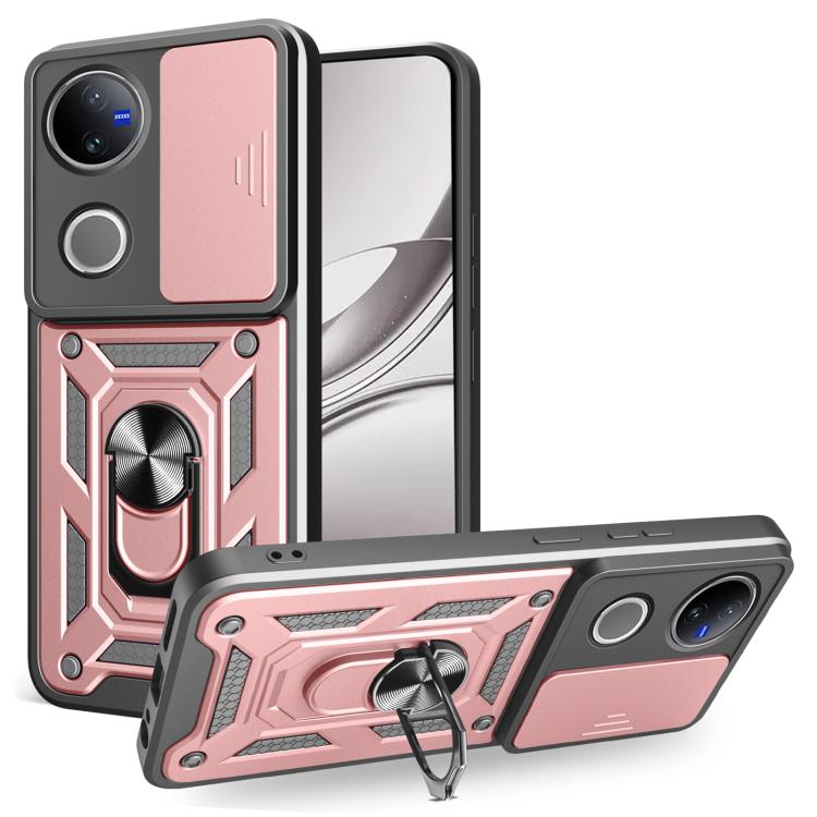 Sliding Camera Cover Design TPU+PC Phone Case, For vivo V50 5G, For vivo iQOO 13 5G, For vivo Y19s