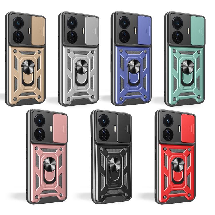 Sliding Camera Cover Design TPU+PC Phone Case, For vivo T1 Pro, For vivo Y15s