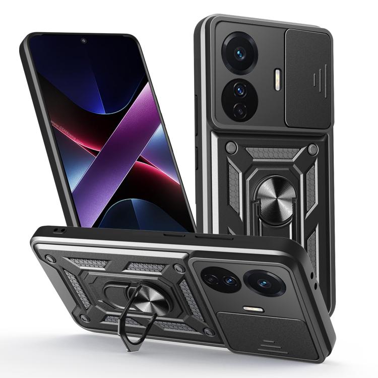 Sliding Camera Cover Design TPU+PC Phone Case, For vivo T1 Pro, For vivo Y15s