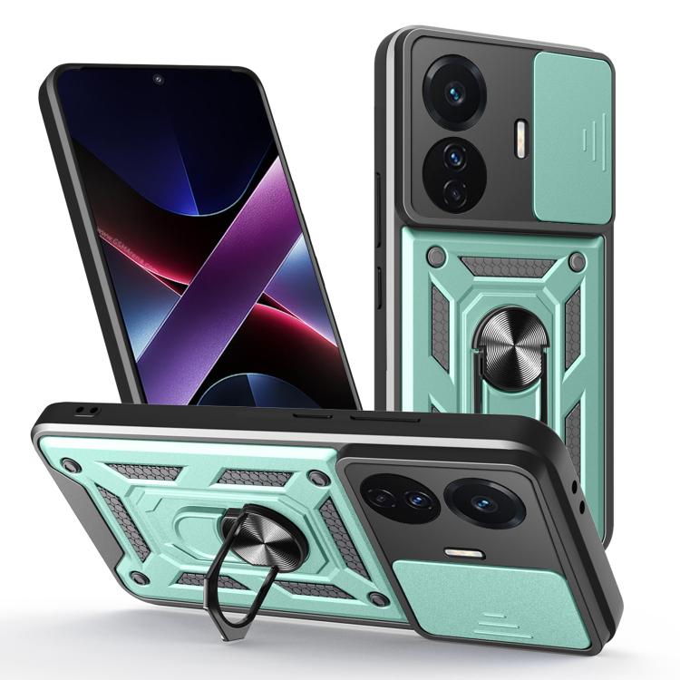 Sliding Camera Cover Design TPU+PC Phone Case, For vivo T1 Pro, For vivo Y15s
