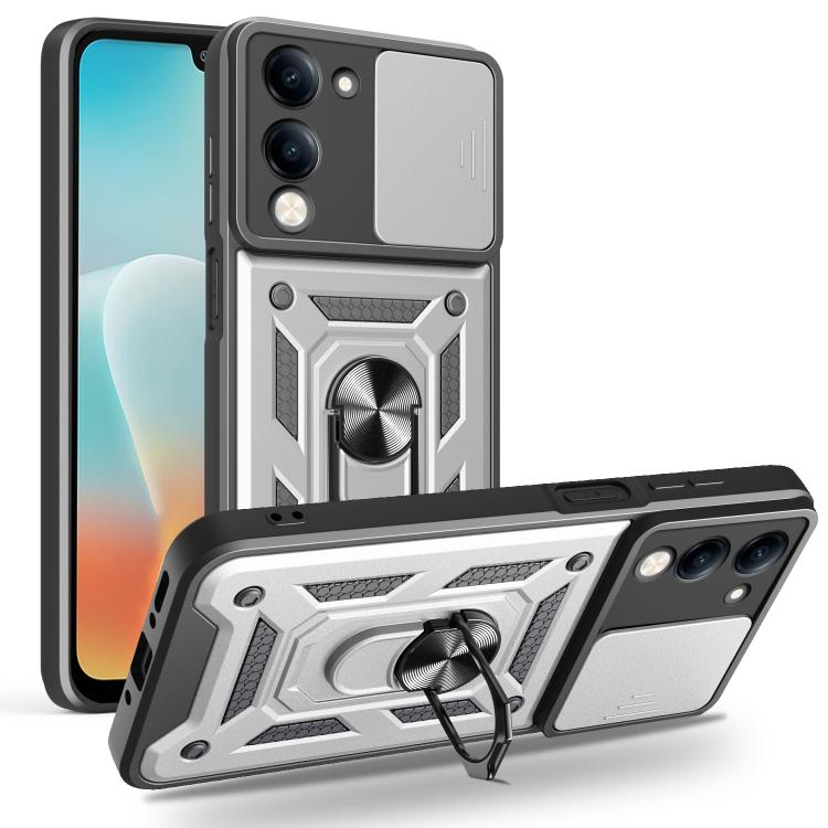 Sliding Camera Cover Design TPU+PC Phone Case, For vivo Y400 Pro 5G India, For vivo Y29s 5G / Y04 4G, For vivo Y29 4G