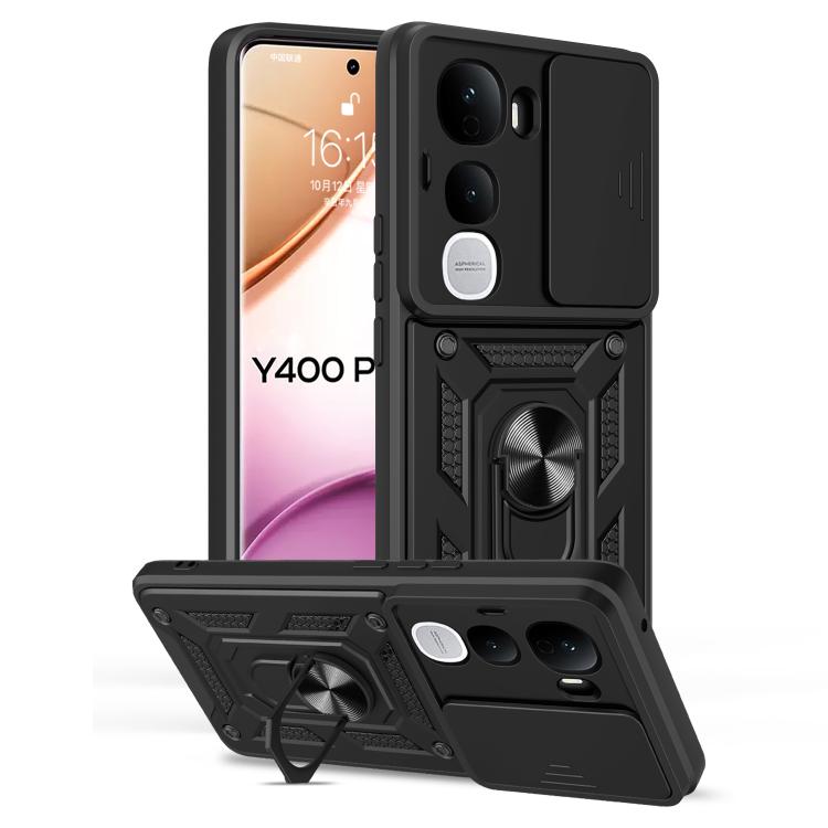 Sliding Camera Cover Design TPU+PC Phone Case, For vivo Y400 Pro 5G India, For vivo Y29s 5G / Y04 4G, For vivo Y29 4G
