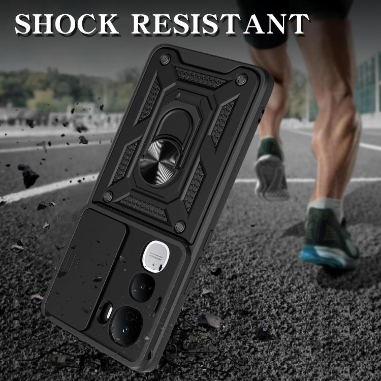 Sliding Camera Cover Design TPU+PC Phone Case, For vivo Y400 Pro 5G India, For vivo Y29s 5G / Y04 4G, For vivo Y29 4G