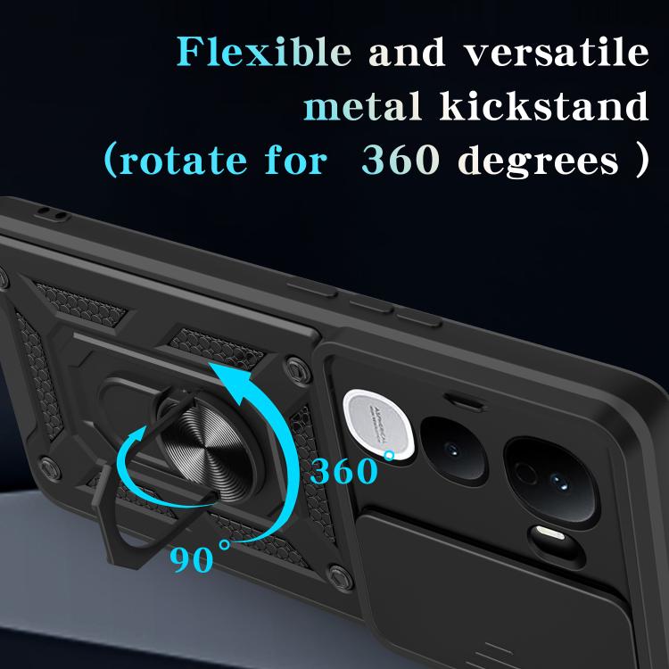 Sliding Camera Cover Design TPU+PC Phone Case, For vivo Y400 Pro 5G India, For vivo Y29s 5G / Y04 4G, For vivo Y29 4G